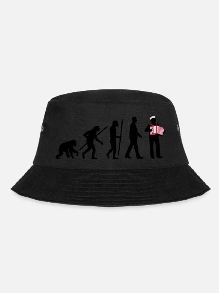 evolution_akkordeon_spieler_122013_b_3c - Bucket Hat - Schwarz