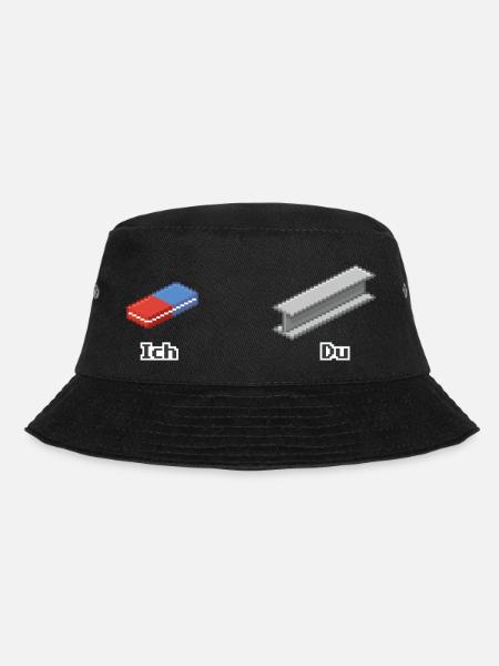 Monkey Island Gummi Ich bin Gummi du bist Stahl - Bucket Hat - Schwarz