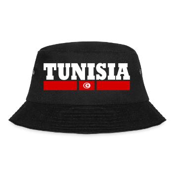 Drapeau design tunisien cool by Milaino - Bob - noir - Devant - Lela (165cm)