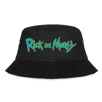 Rick And Morty Title Typography - Bucket Hat - black - Front - Lela (165cm)
