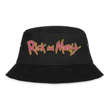 Rick And Morty Title Typography - Bucket Hat - black - Front - Lela (165cm)