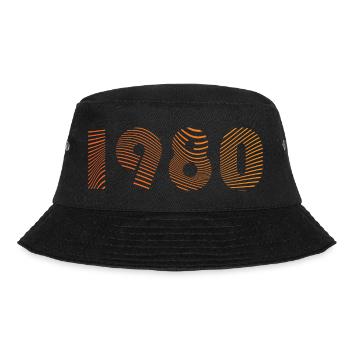 1980s Fingerprint Pattern - Bucket Hat - black - Front - Lela (165cm)