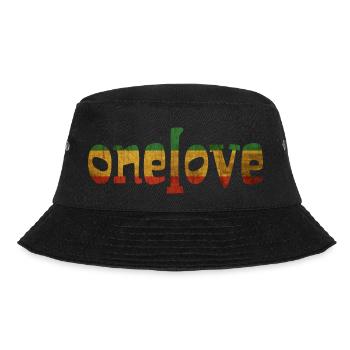 One Love - Bucket Hat - Schwarz - Vorne - Lela (165cm)