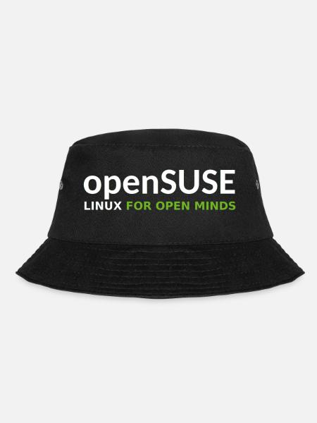 openSUSE For Open Minds - Bucket Hat - black