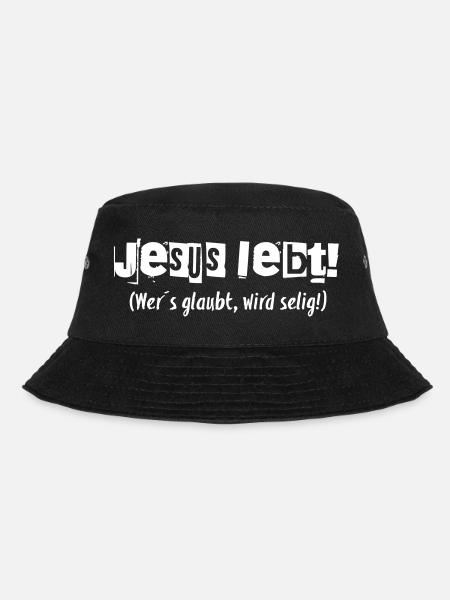 Jesus Lebt! - Bucket Hat - Schwarz