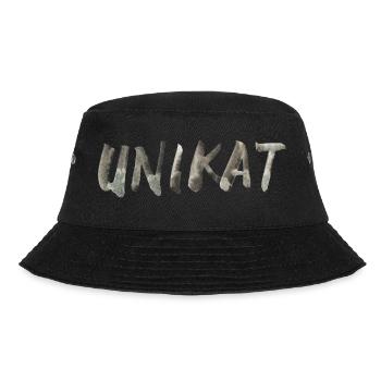 Unikat Schrift Spruch - Bucket Hat - Schwarz - Vorne - Lela (165cm)