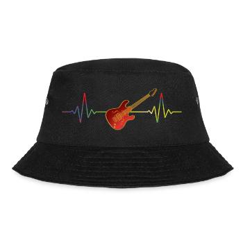 Musicien Heartbeat - Cadeau pour guitariste guitariste - Bob - noir - Devant - Lela (165cm)
