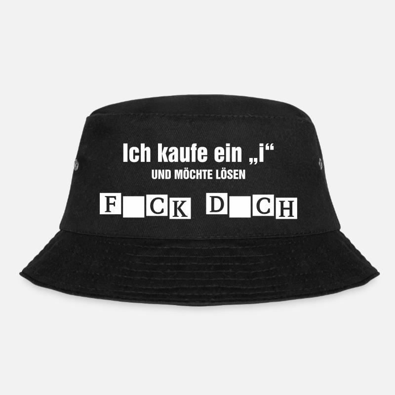 Ich möchte ein "i" kaufen - Bucket Hat - Schwarz