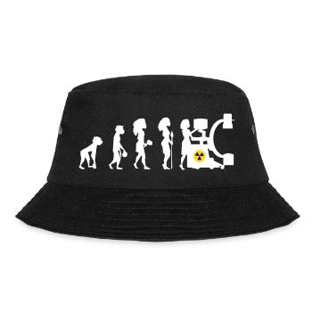 Humor Manip Block Radio für Frauen Radiologie - Bucket Hat - Schwarz - Vorne - Lela (165cm)