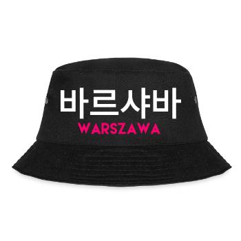 Warschau Sprache Koreanisch - Stadt Polen - Bucket Hat - Schwarz - Vorne - Lela (165cm)