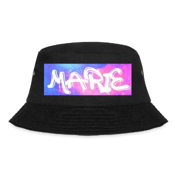 Marie Graffiti Neon Splash - Bucket Hat - Schwarz - Vorne - Lela (165cm)