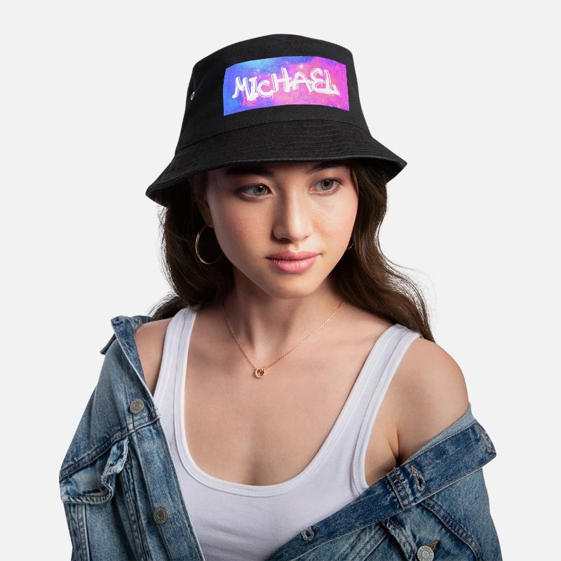 Michael Name Geschenk Geschenkidee Galaxie Bucket Hat