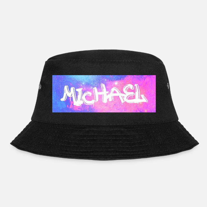 Michael Name Geschenk Geschenkidee Galaxie - Bucket Hat - Schwarz