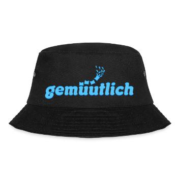 gemütlich - Bucket Hat - Schwarz - Vorne - Lela (165cm)