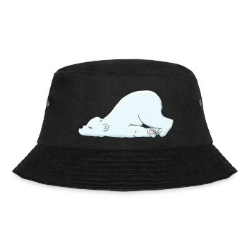 Kleiner Eisbär - Bucket Hat - Schwarz - Vorne - Lela (165cm)