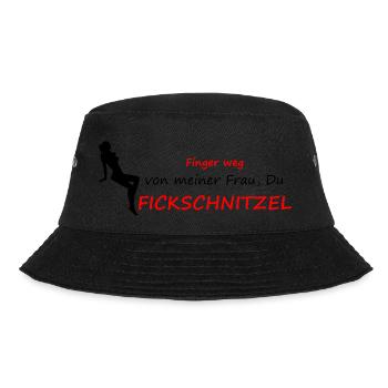 Finger weg von meiner Frau - Bucket Hat - Schwarz - Vorne - Lela (165cm)