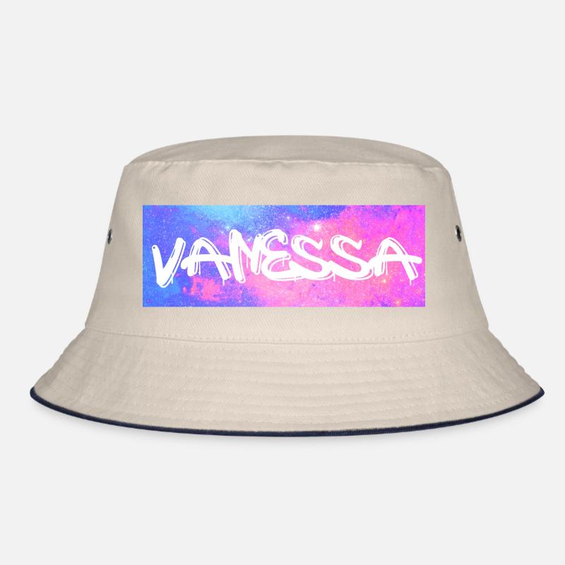 Vanessa Name Geschenk Geschenkidee Galaxie Bucket Hat