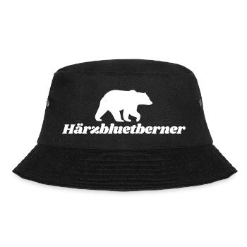 Härzbluetberner, Stadt Bern Schweiz Berner - Bucket Hat - Schwarz - Vorne - Lela (165cm)