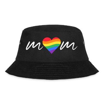 mom lesbian Gay Pride LGBTQ Queer - Bucket Hat - Schwarz - Vorne - Lela (165cm)