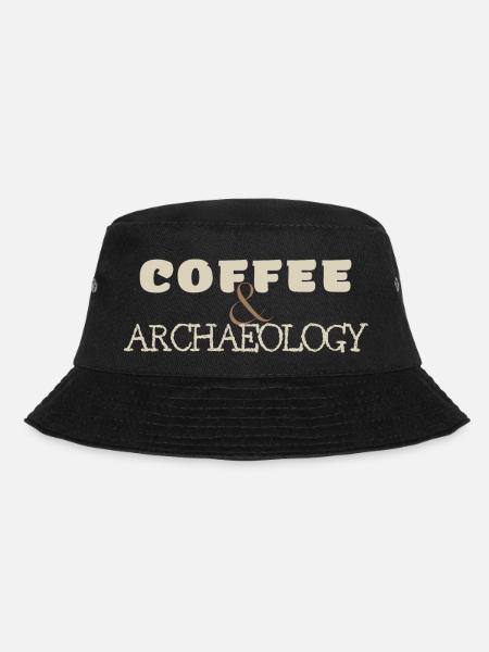 Coffee and Archaeology - Bucket Hat - black