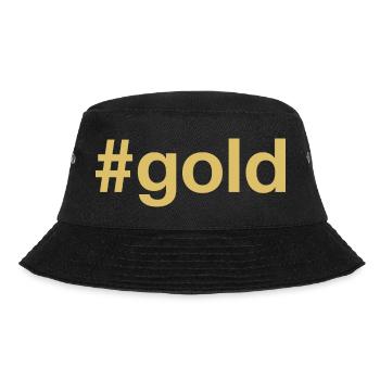 GOLD Hashtag - Bucket Hat - black - Front - Lela (165cm)