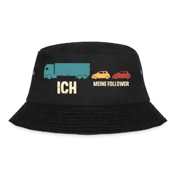Lkw Fahrer - Bucket Hat - Schwarz - Vorne - Lela (165cm)