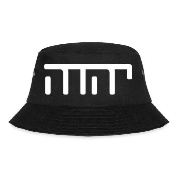 JHWH Strang Weiß - Bucket Hat - Schwarz - Vorne - Lela (165cm)