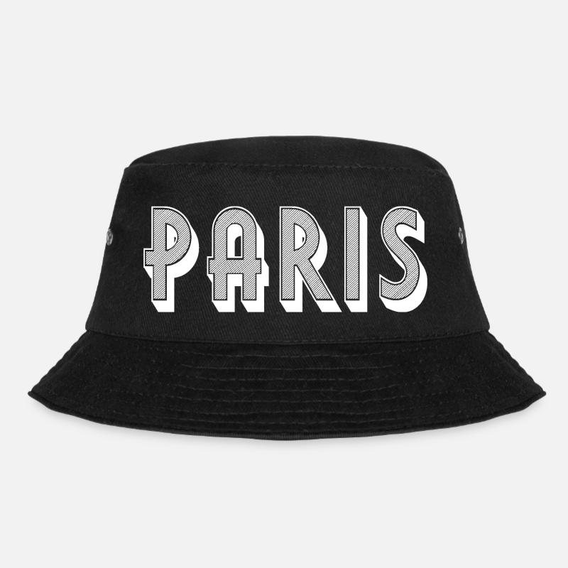 Paris - Bucket Hat - Schwarz