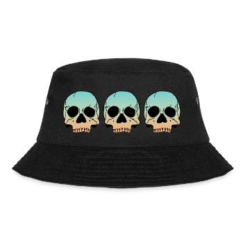 3 Skulls - Bucket Hat - Schwarz - Vorne - Lela (165cm)