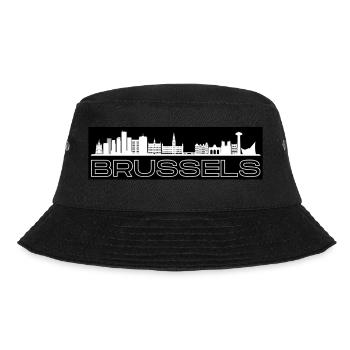 Brussels - with skyline - Bucket Hat - black - Front - Lela (165cm)