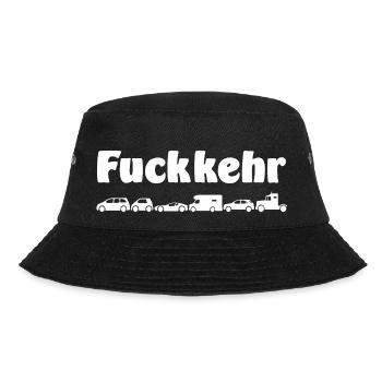 Fuckkehr - Scheiß-Verkehr - Bucket Hat - Schwarz - Vorne - Lela (165cm)