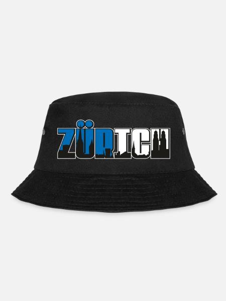 Zürich - Bucket Hat - Schwarz