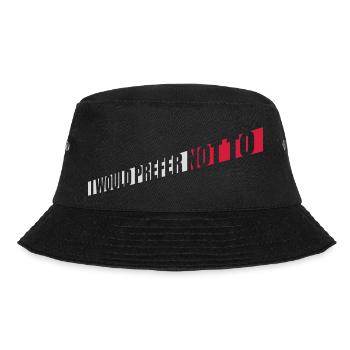 I prefer not to - Bucket Hat - black - Front - Lela (165cm)