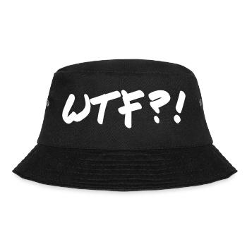 WTF - Bucket Hat - Schwarz - Vorne - Lela (165cm)