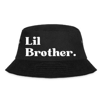 Lil Bro. Little Brother Gift - Bucket Hat - black - Front - Lela (165cm)