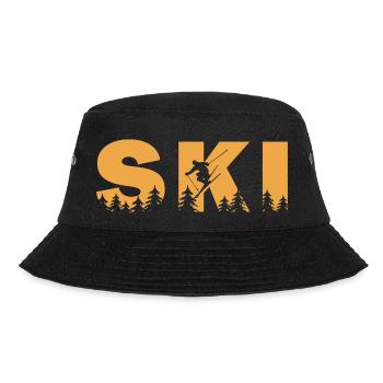 Ski. Ski Winter Sports - Bucket Hat - black - Front - Lela (165cm)