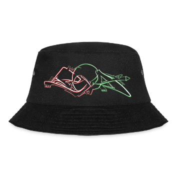 F C A 1907 Graffiti - Bucket Hat - Schwarz - Vorne - Lela (165cm)