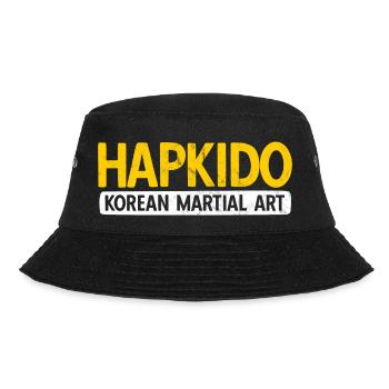 Koreanischer Kampfsport Hapkido - Bucket Hat - Schwarz - Vorne - Lela (165cm)