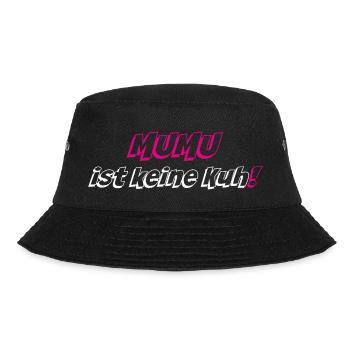 Mumu ist keine Kuh - Bucket Hat - Schwarz - Vorne - Lela (165cm)