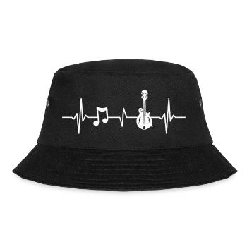 Mandoline Herzschlag Bluegrass Country Musik - Bucket Hat - Schwarz - Vorne - Lela (165cm)