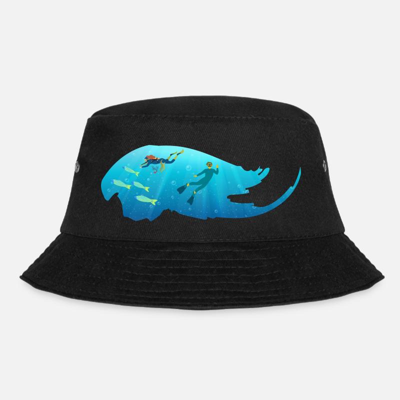 Tauchen - Bucket Hat - Schwarz