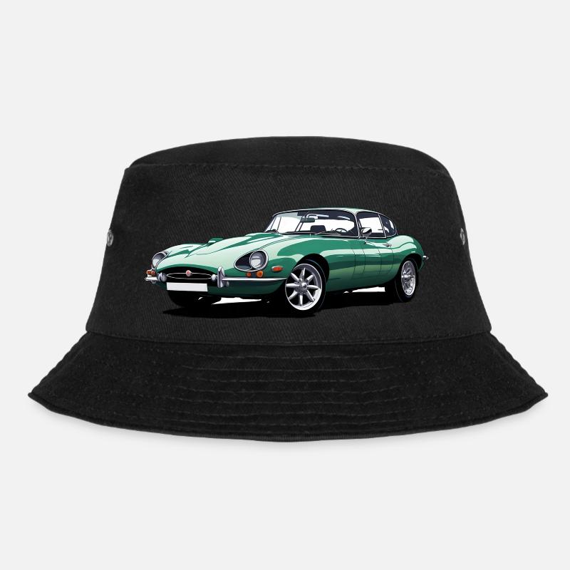 E type jag sketch - Bucket Hat - black