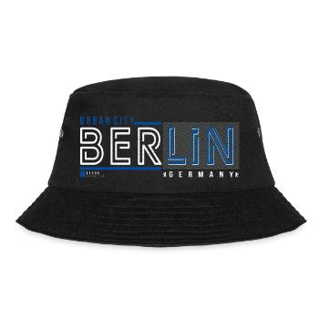 Berlin Urban City Style Fan Travel Streetwear - Bucket Hat - black - Front - Lela (165cm)
