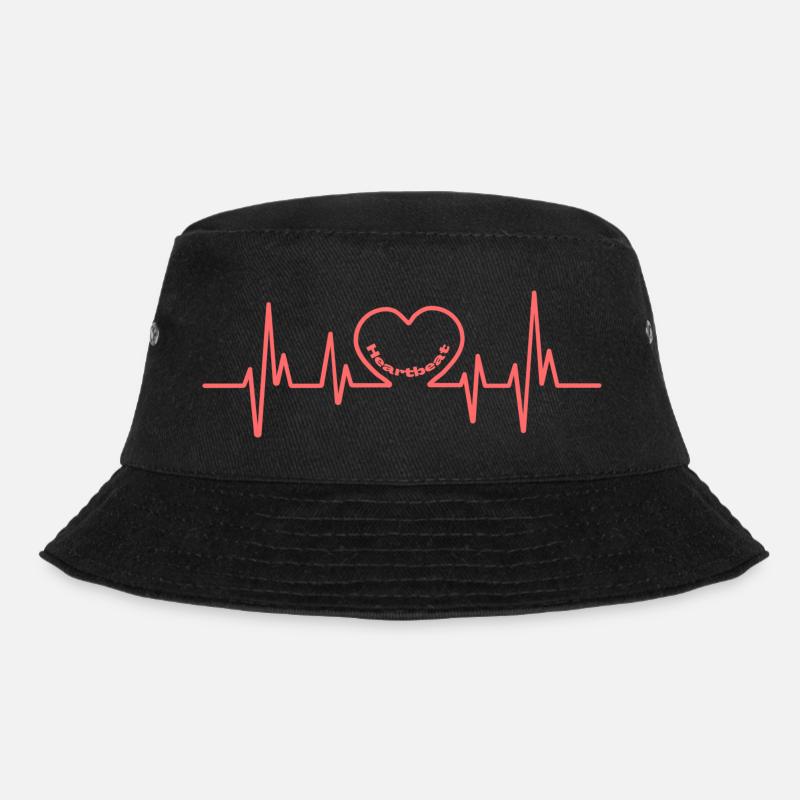 Design « Heart Beat » Symbole de l’amour - Bob - noir