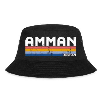 Vintage 70s 80s Style Amman, Jordan - Bob - noir - Devant - Lela (165cm)