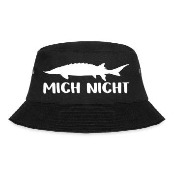 Stör mich nicht - Störsilhouette mit Spruch - Bucket Hat - Schwarz - Vorne - Lela (165cm)
