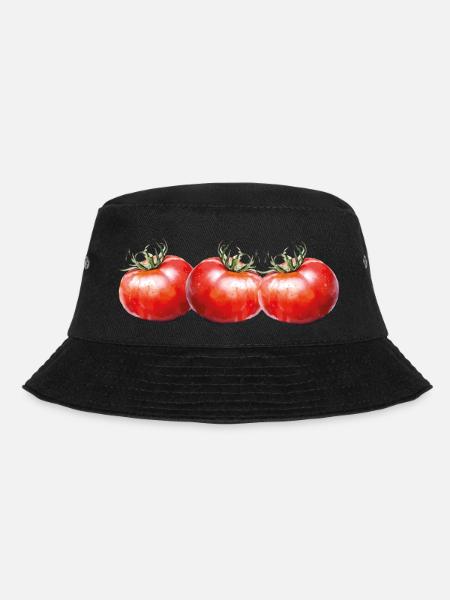 tomaten 3 - Bucket Hat - Schwarz