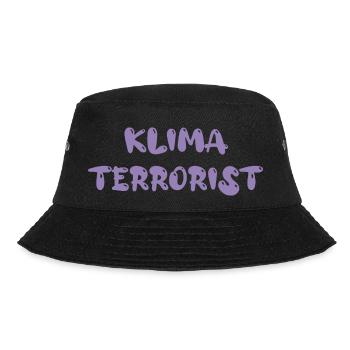 klimaterrorist - Bucket Hat - Schwarz - Vorne - Lela (165cm)