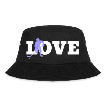 Ice Hockey Player Hockey Fan Ice Hockey Team - Bucket Hat - black - Front - Lela (165cm)