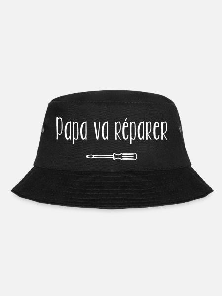 Papa va répare tout - Bob - noir